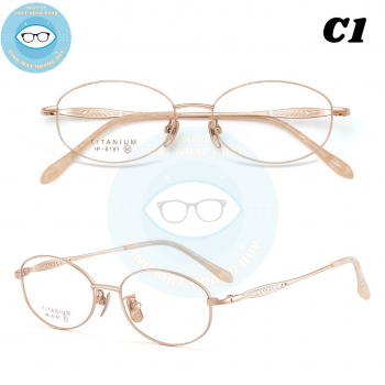 Gọng kính kim loại mã 6191